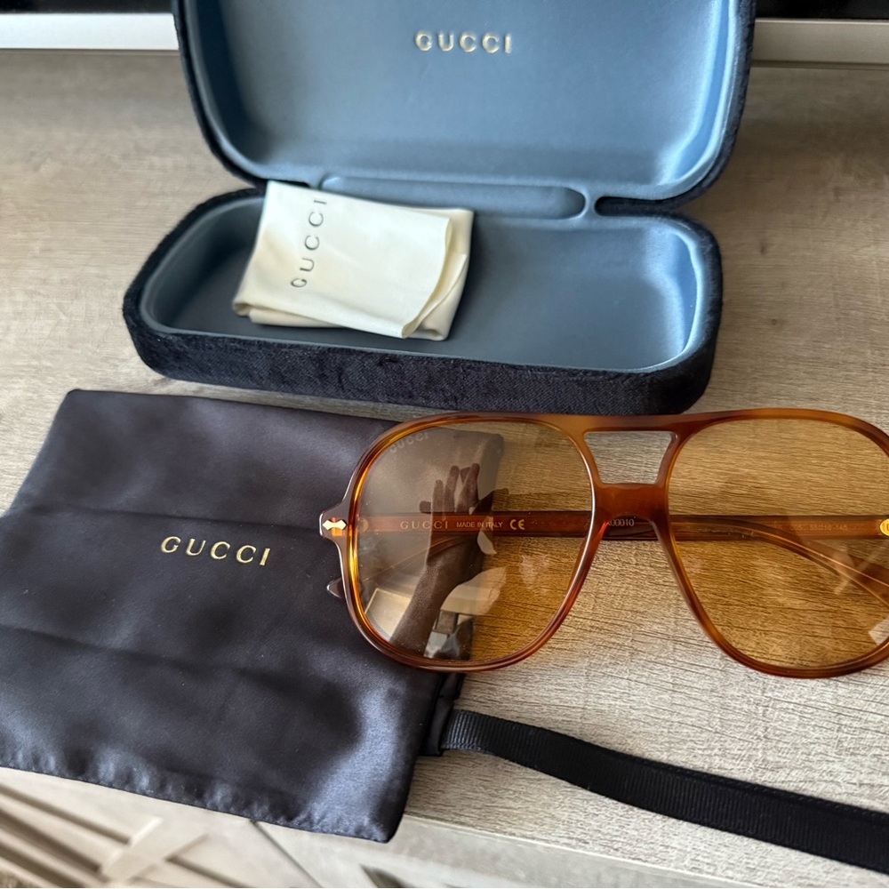 Authentic Gucci Aviator Sunglasses